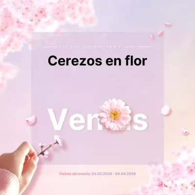 Venta de cerezos en flor