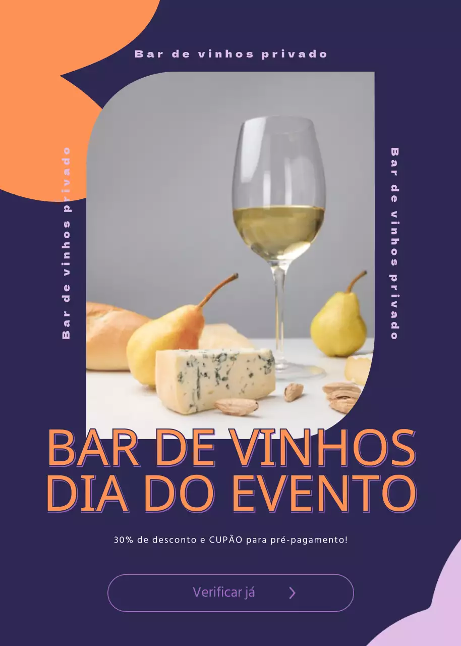 Reservas com desconto para bares de vinhos com formas e fundos azuis-marinhos