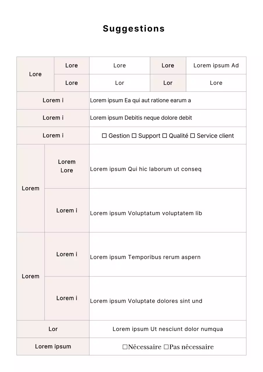 Documentation de base d'une proposition simple
