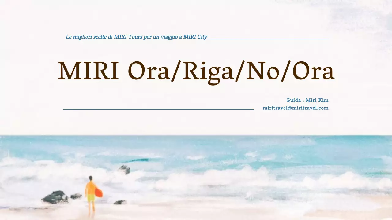 Promuovere le attrazioni turistiche naturali di colore azzurro e bianco come guide turistiche