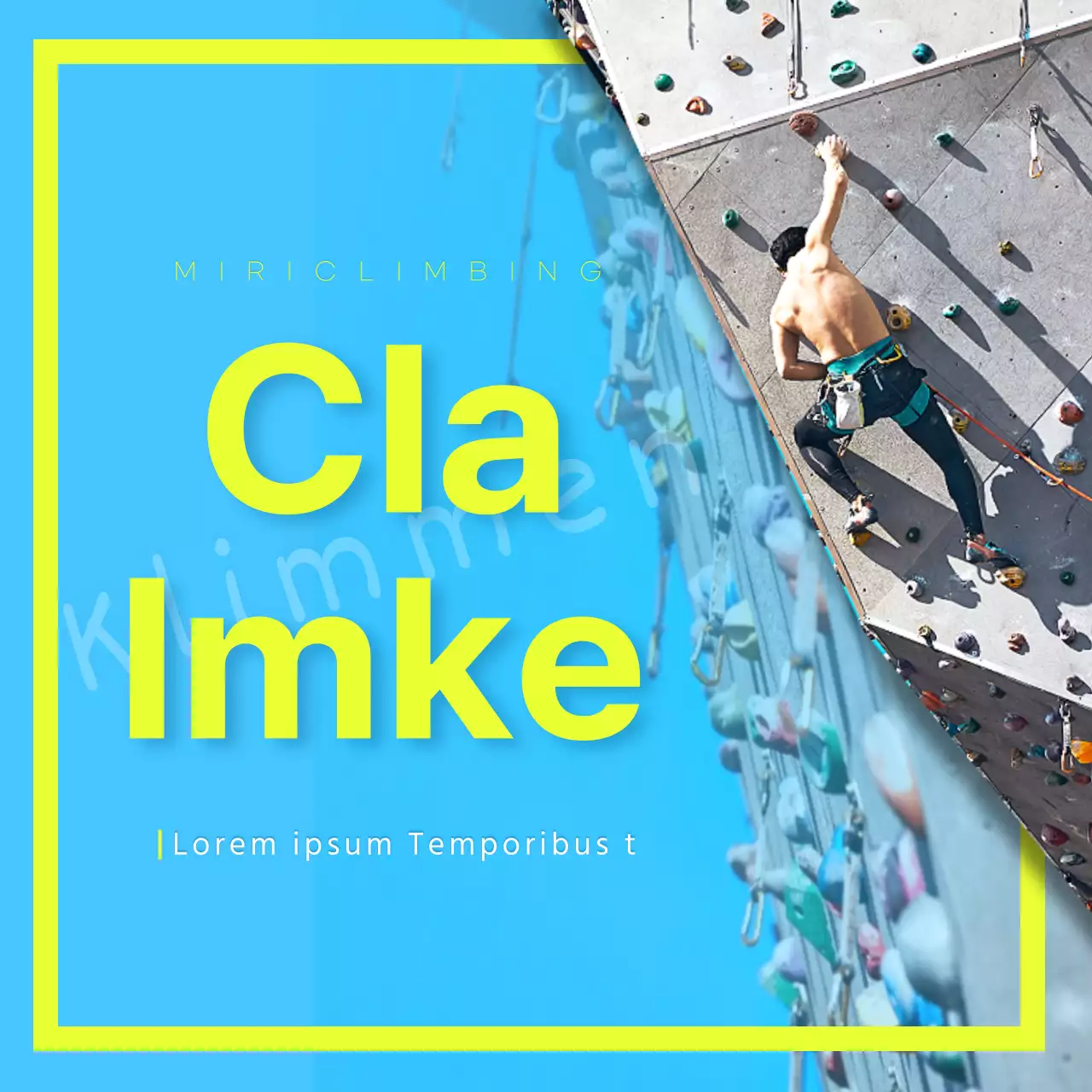 Een vleugje limoen in het blauw - KlimkaartNieuws