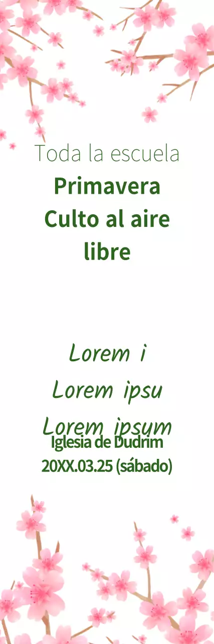 Culto primaveral al aire libre