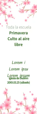 Culto primaveral al aire libre