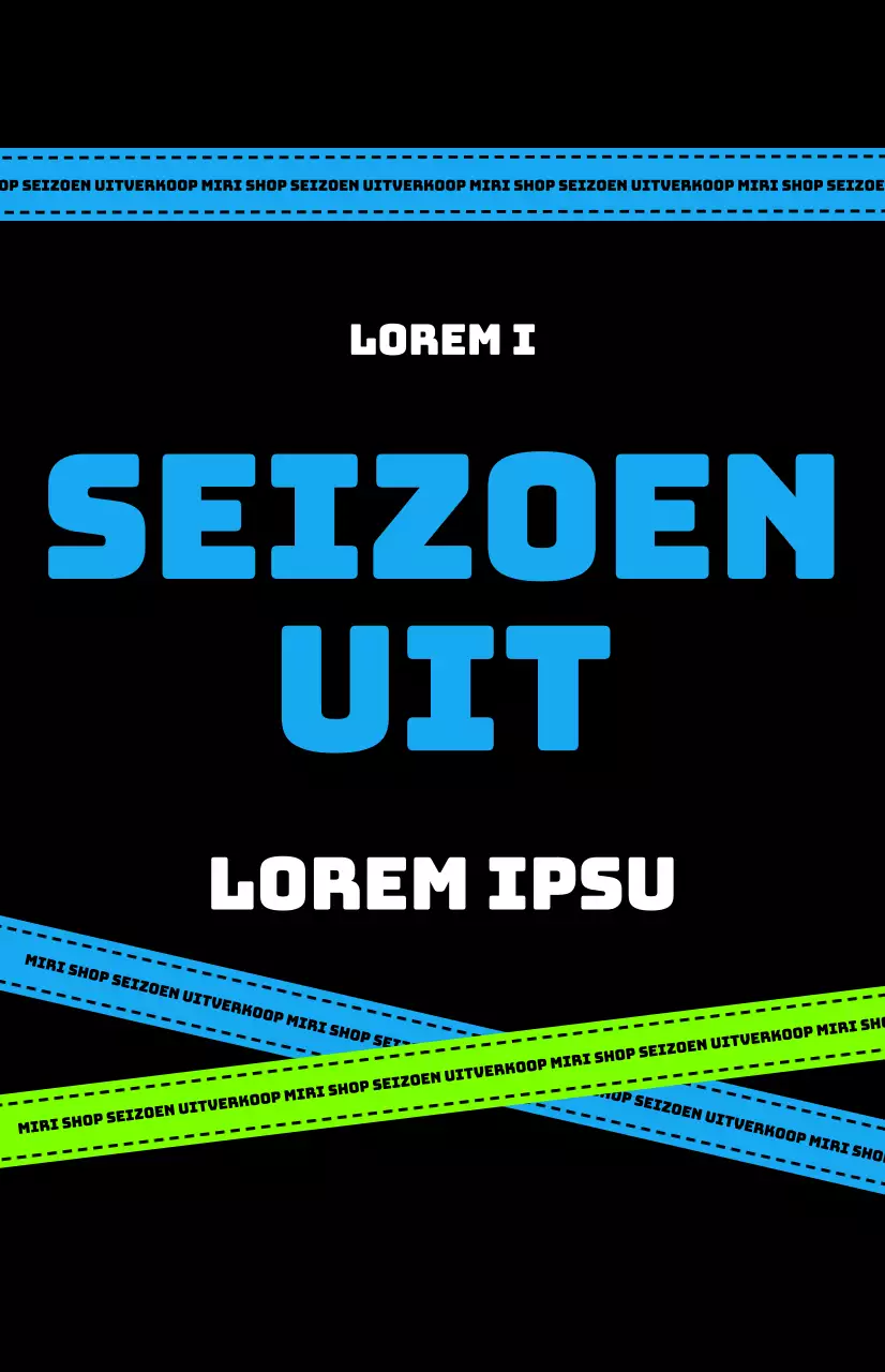 Hippe verkoopaankondigingen op een zwarte achtergrond