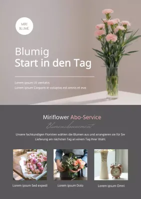 Rosa und grau Foto Highlights Blumen mit regelmäßigen Lieferung