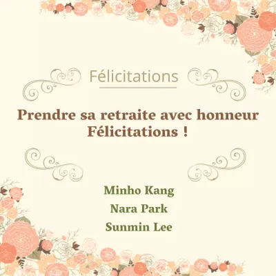 Cérémonie de départ à la retraite