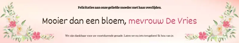 Haar ouders, Hee-yeon en Hee-yeon Ko, creëerden een warme gradiëntachtergrond met boeketillustraties en kalligrafie.