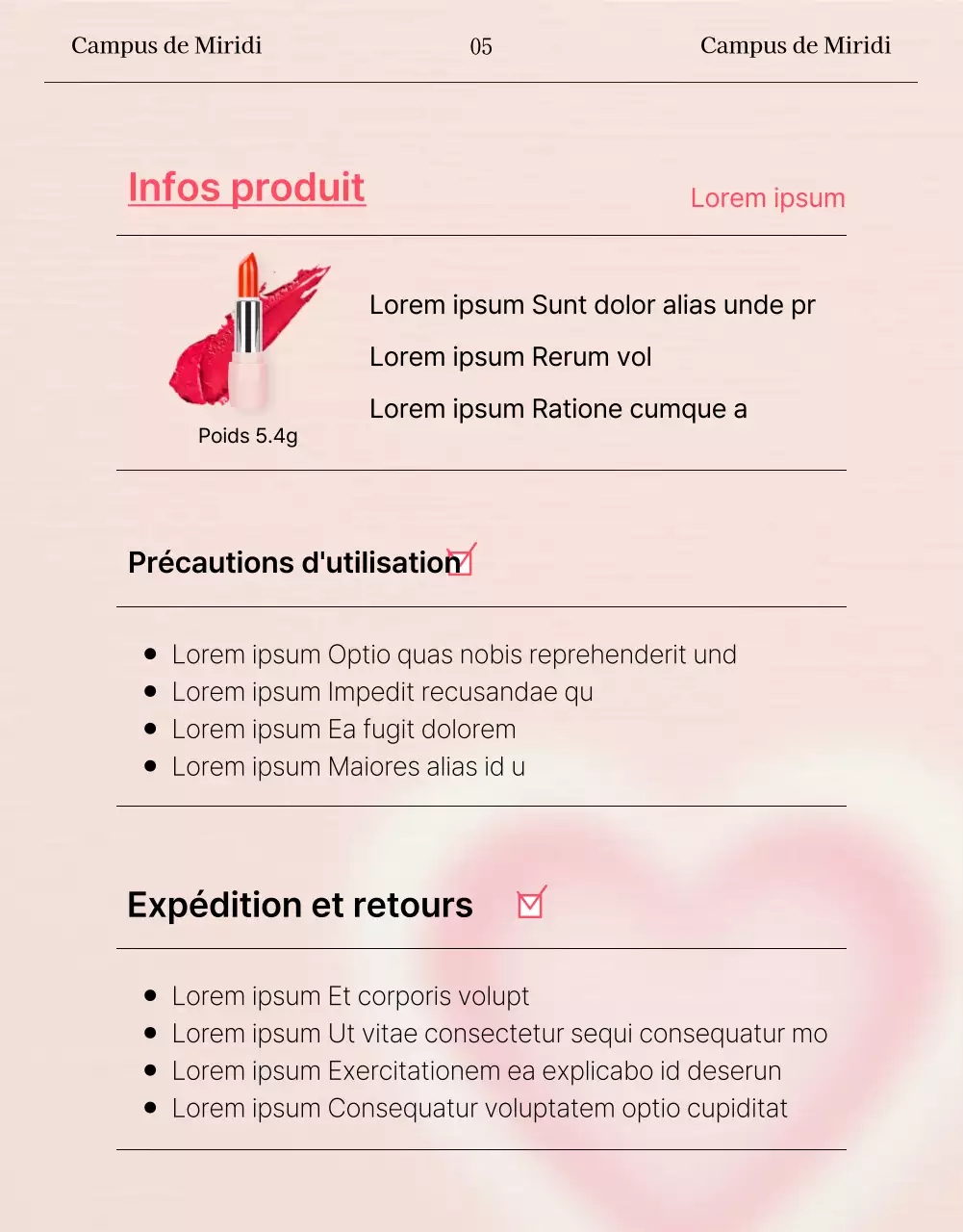 Page de lancement beauté mettant en avant des modèles de rouges à lèvres roses et concept Instagram.