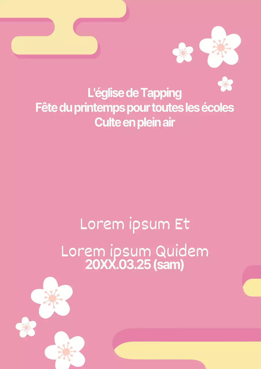 Culte de printemps en plein air