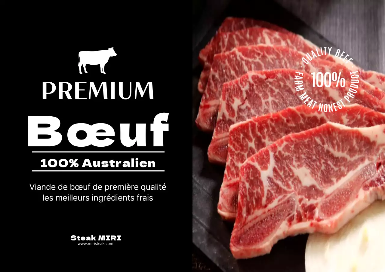 Etiquette alimentaire avec photo noire