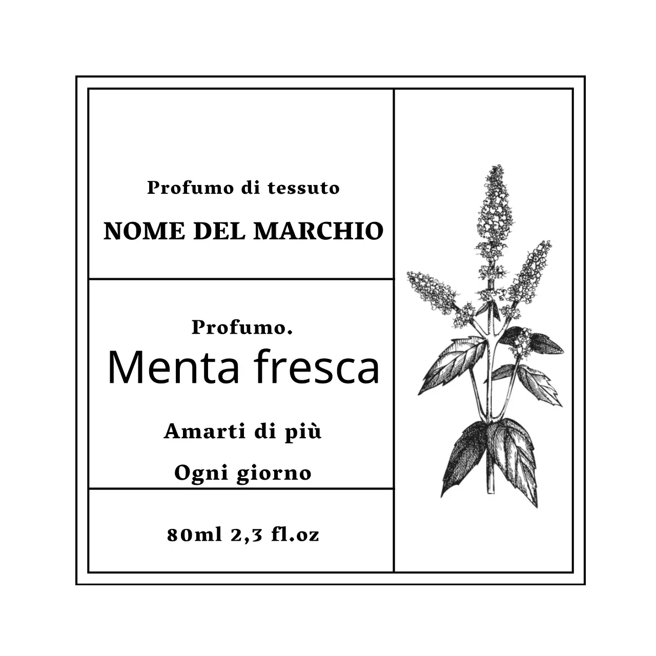 Etichette per diffusori