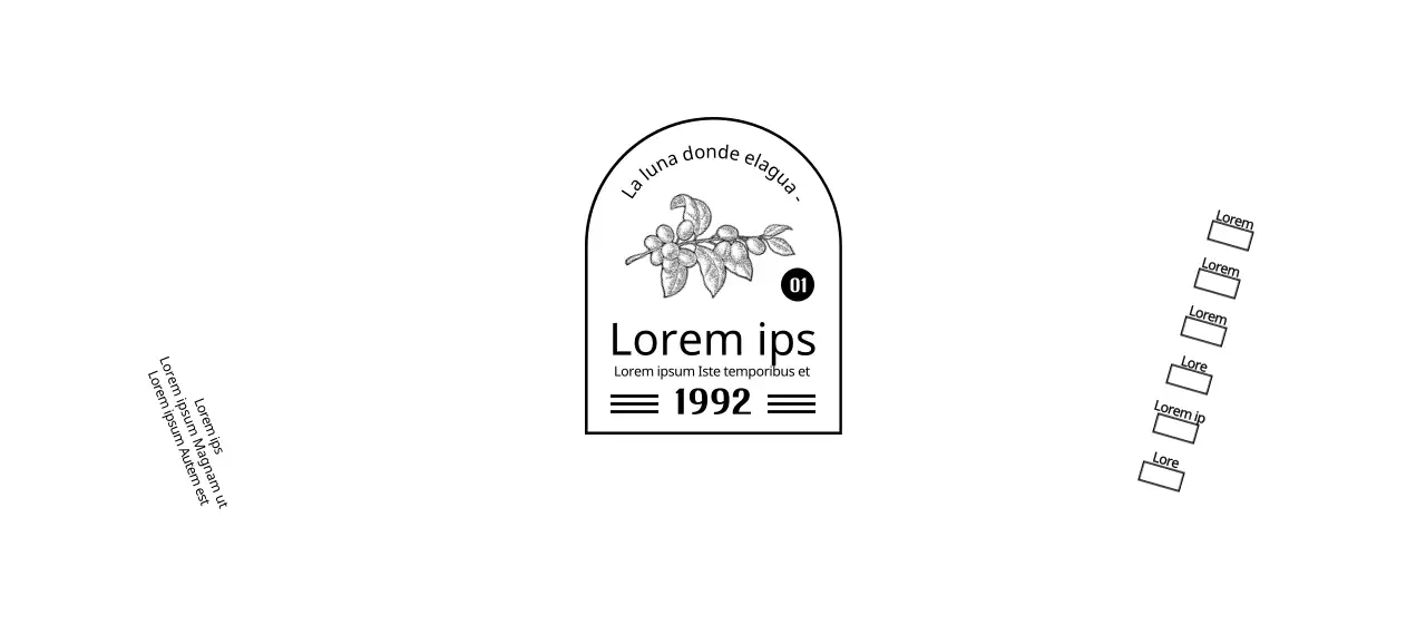 Promocione e informe a su cafetería con un logotipo limpio y en blanco y negro