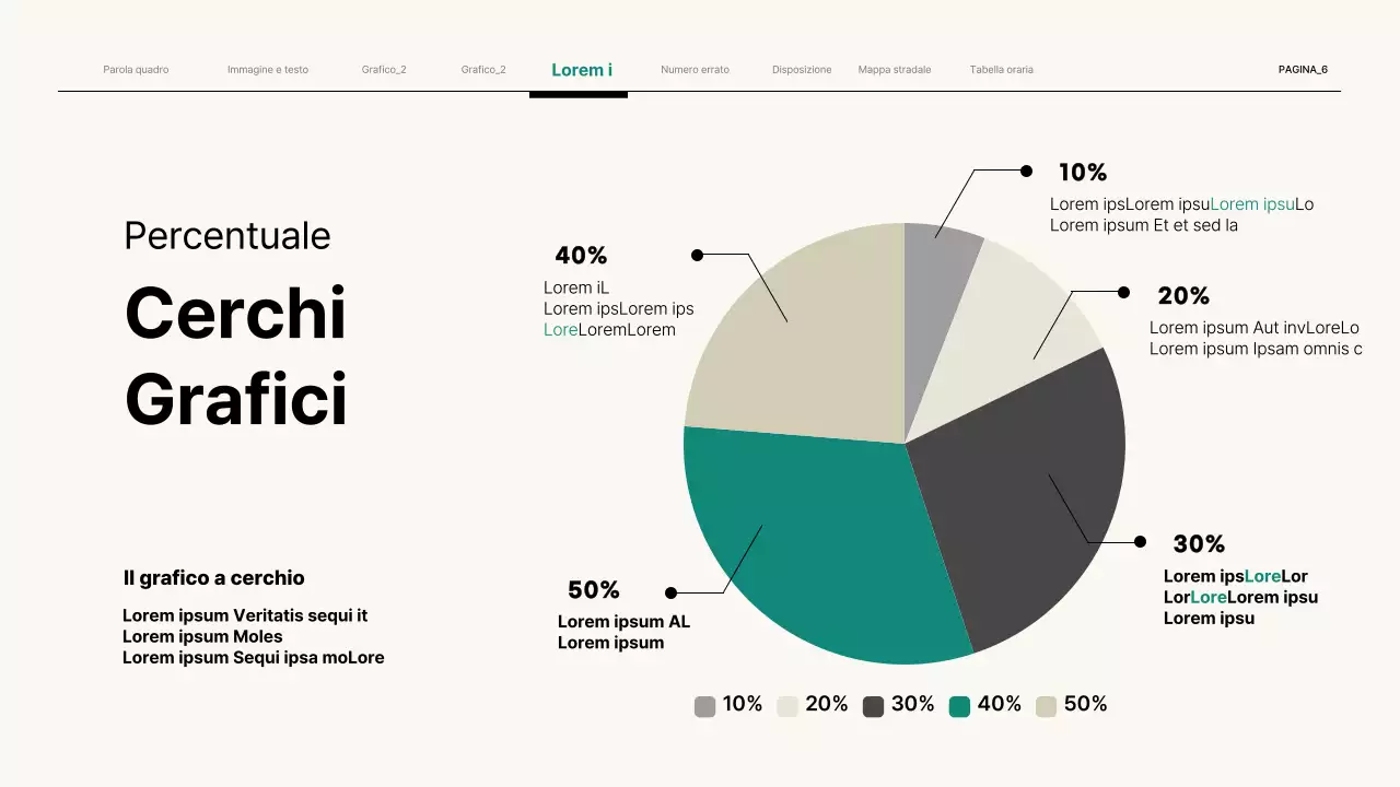Semplice presentazione aziendale in beige
