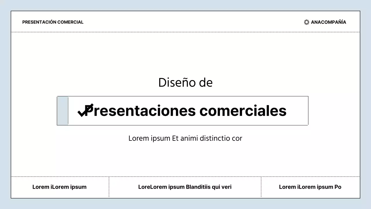 Informes empresariales limpios en azul claro y negro