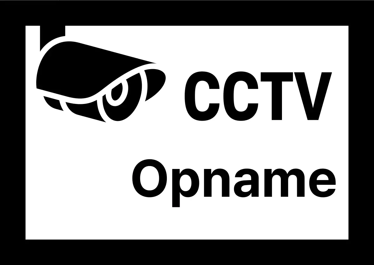 Eenvoudig zwart beletteringspapier voor CCTV-opnamen