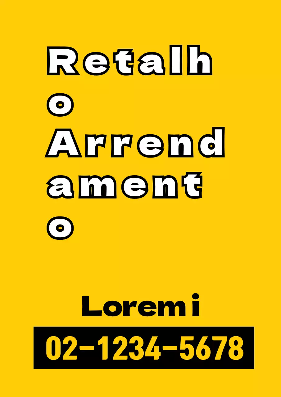 Uma peça promocional simples com texto amarelo e preto