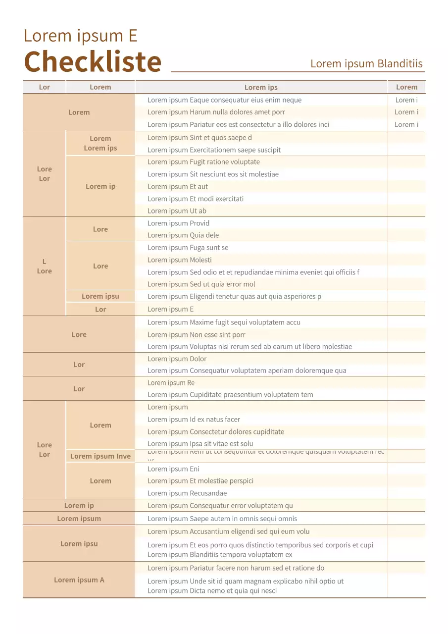 Checkliste für den Aufbau eines beige Bauunternehmens