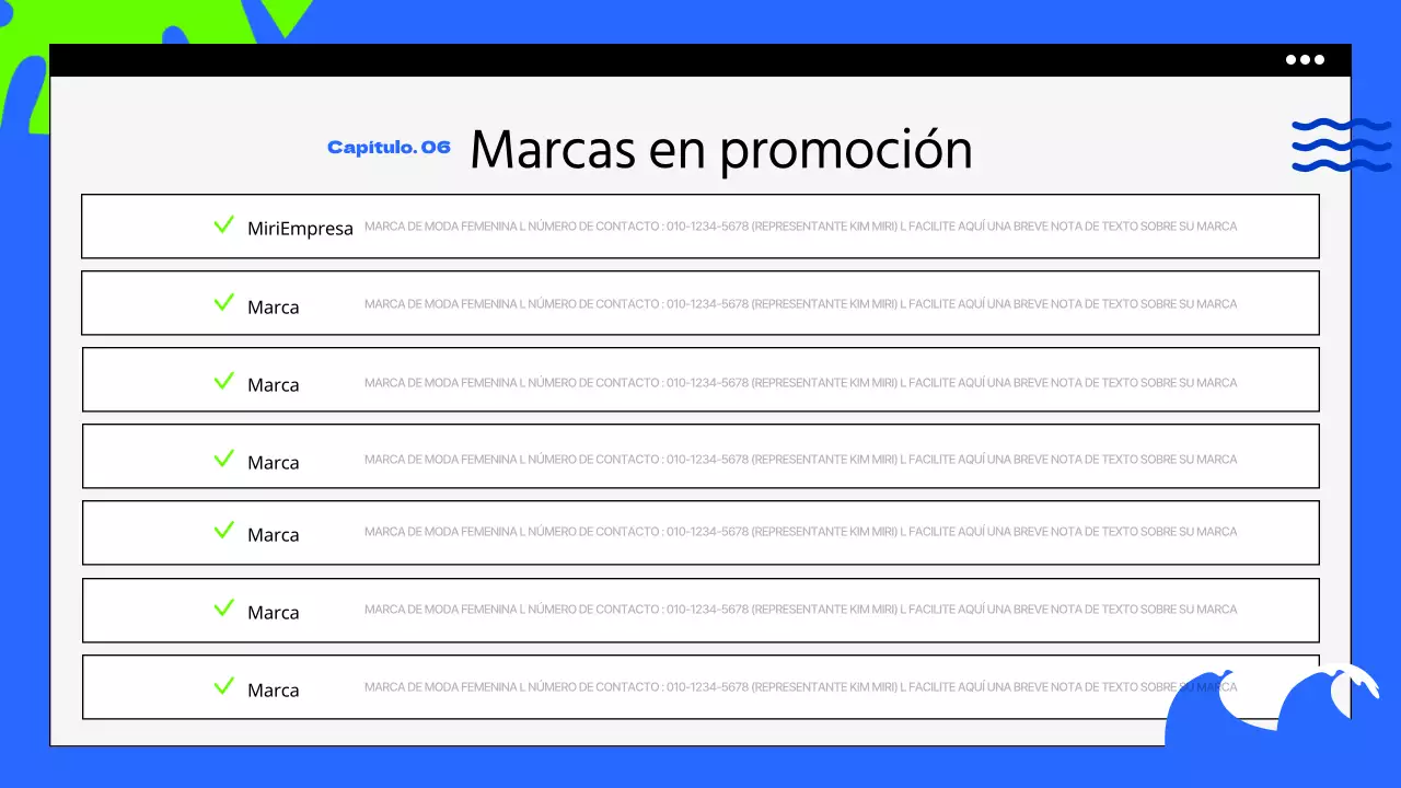 Promoción de verano con toques azules y fluorescentes
