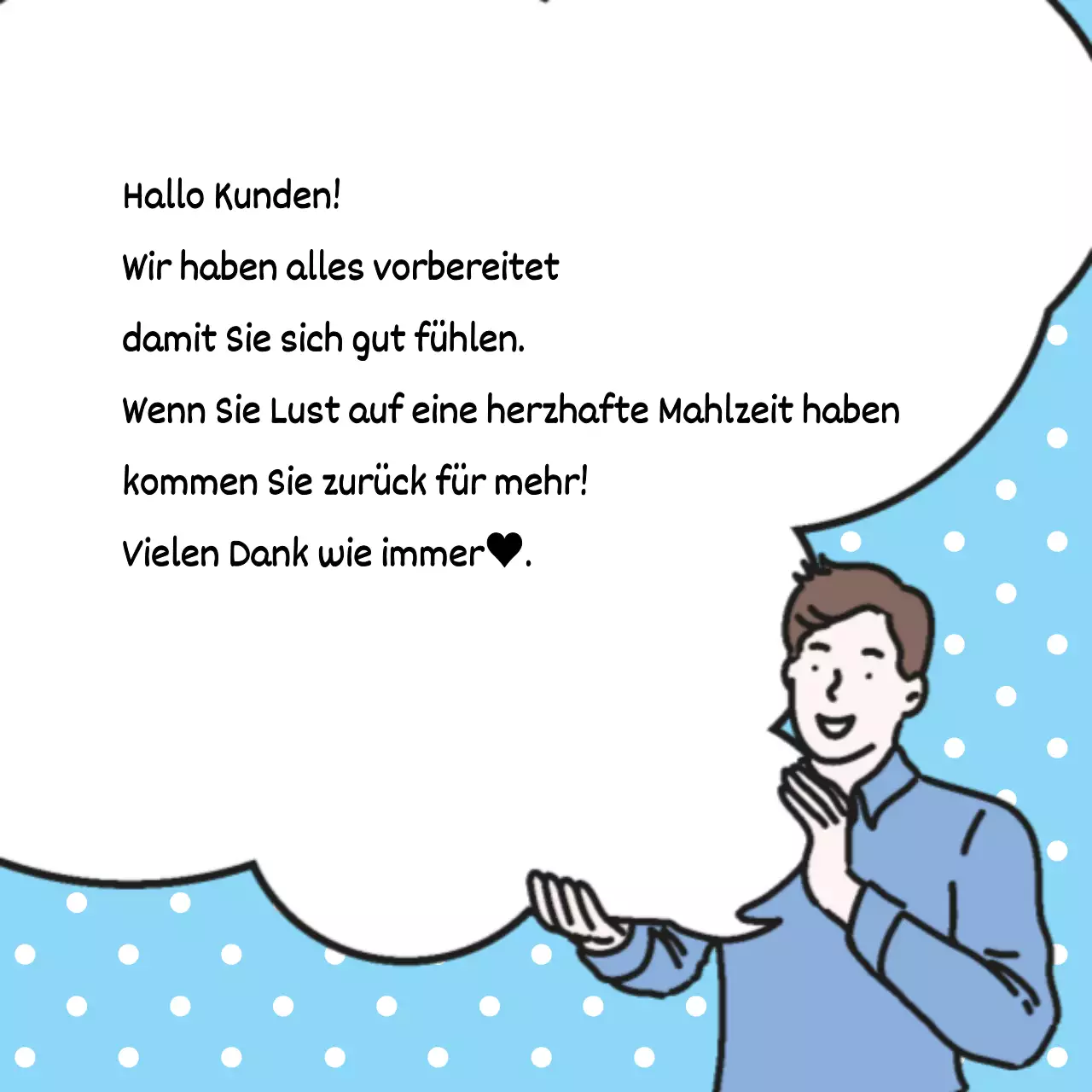 Dankeschön-Aufkleber für die Lieferung
