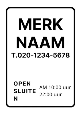 Eenvoudig wit beletteringspapier voor merknamen