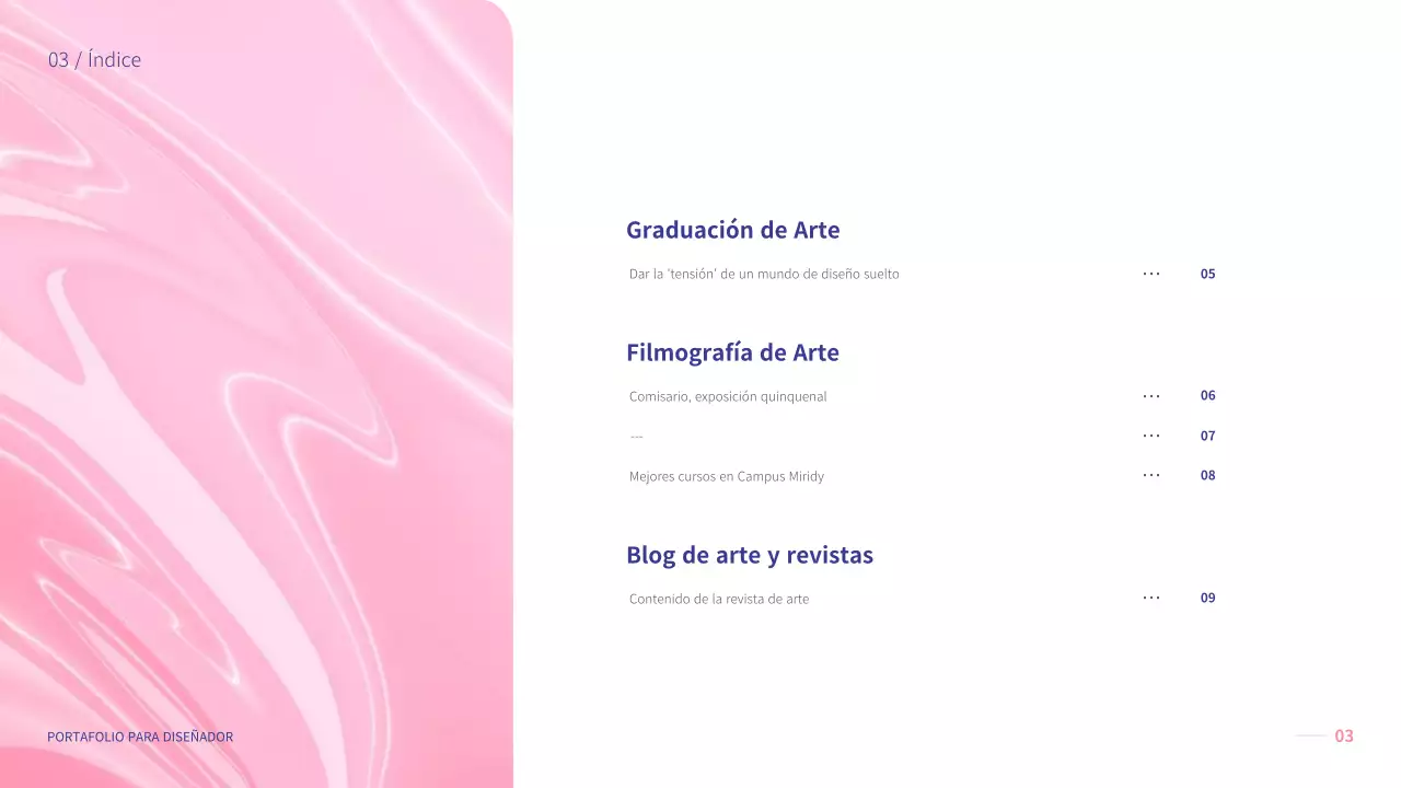 Una cartera de temas rosa claro para ayudarte en el campo del diseño