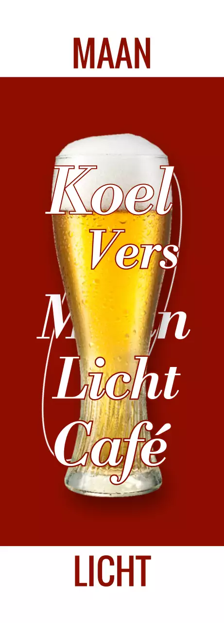 Emotionele pub met wijn en witbier foto's en logo