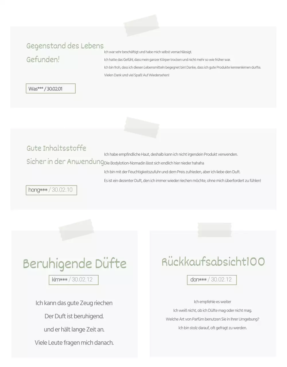 Körper Produkt-Detailseite