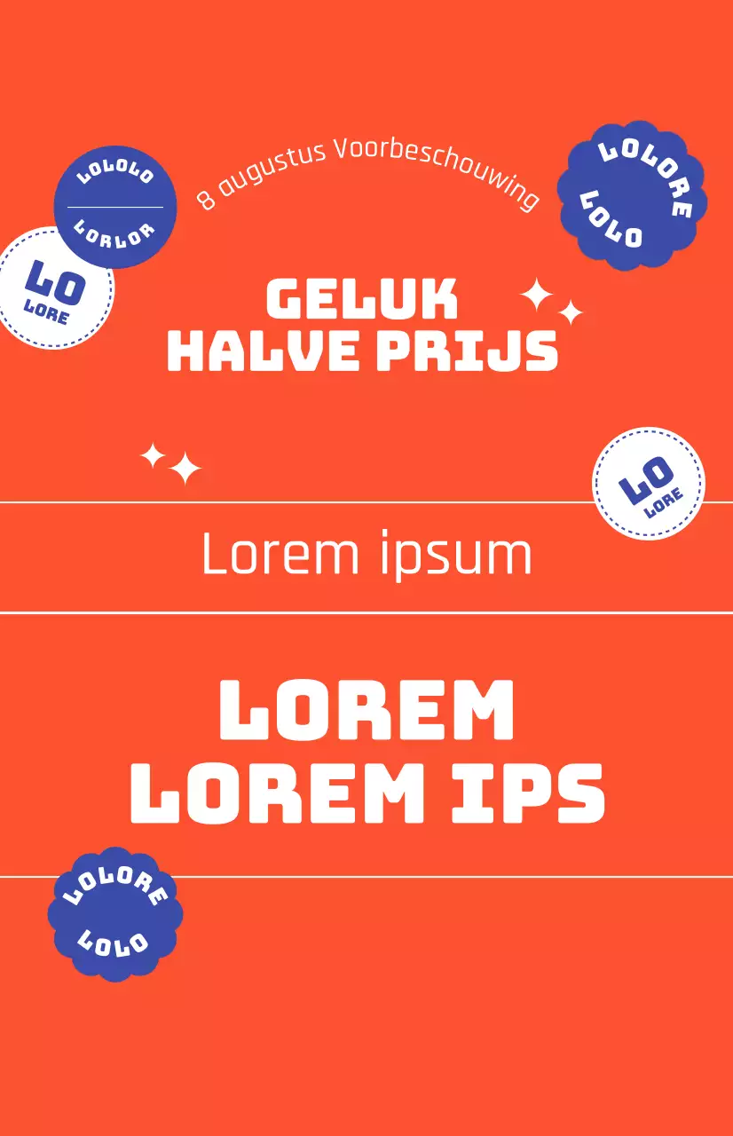 Kortingsacties met een vette rode achtergrond