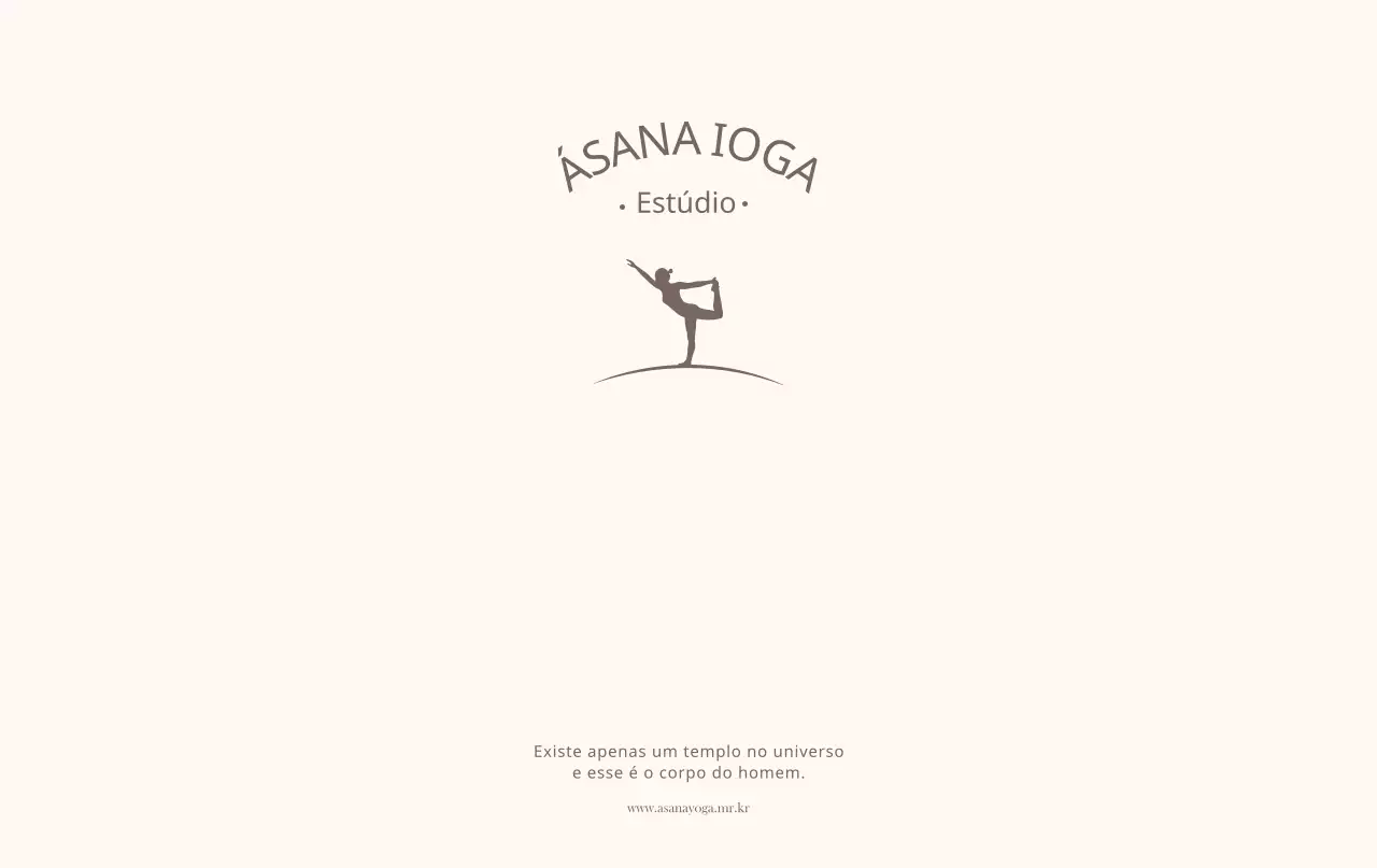 Materiais promocionais de ioga com um design calmo e emocional