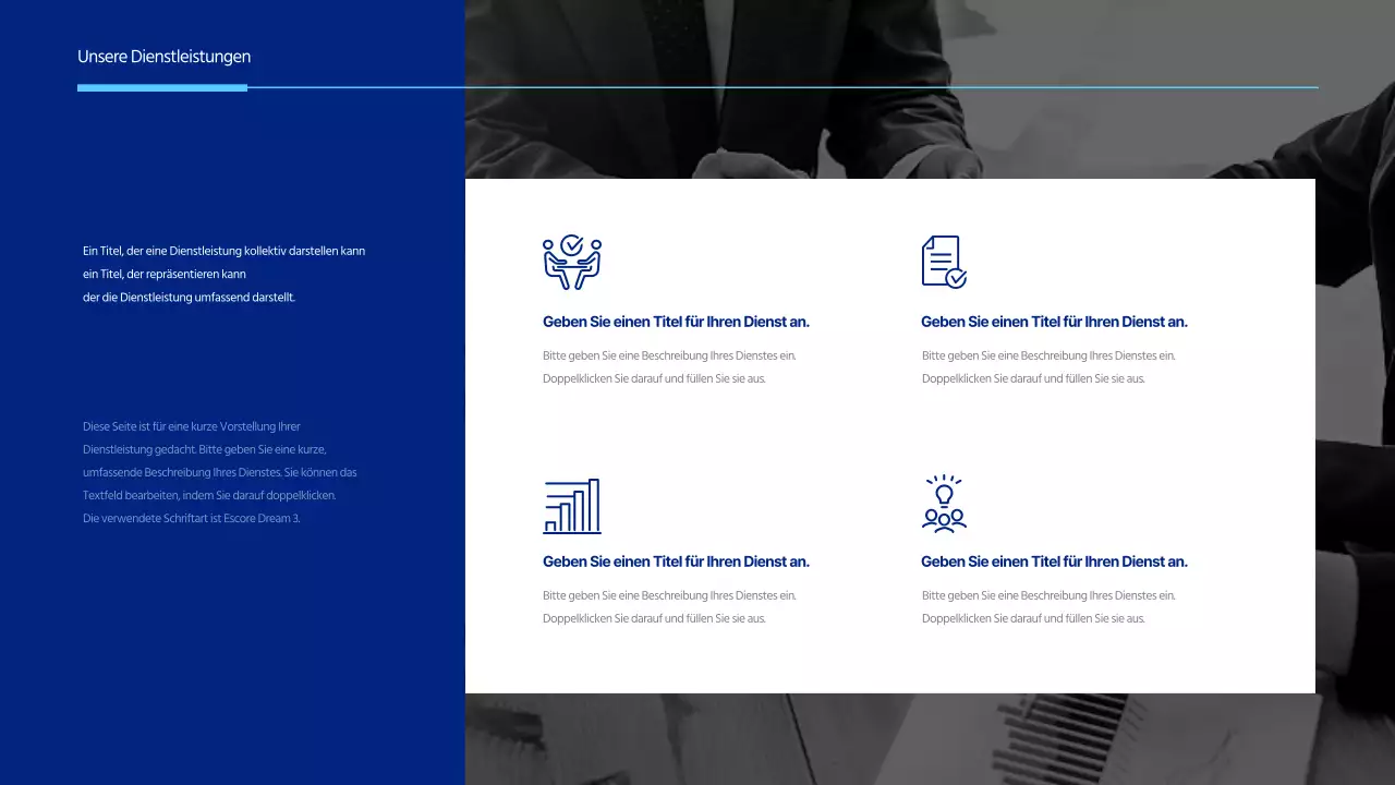 Minimalistischer Firmenbrief