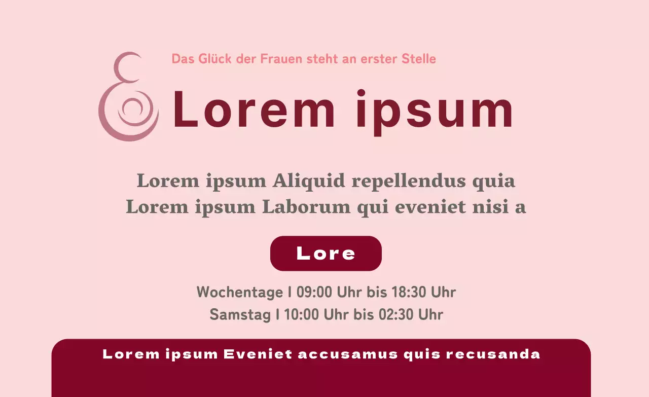 Förderung von rosa Sprechstunden