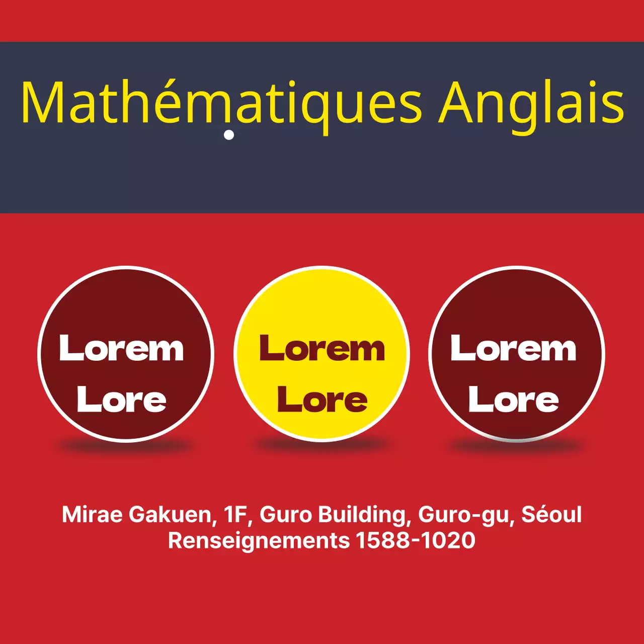 École de mathématiques et d'anglais