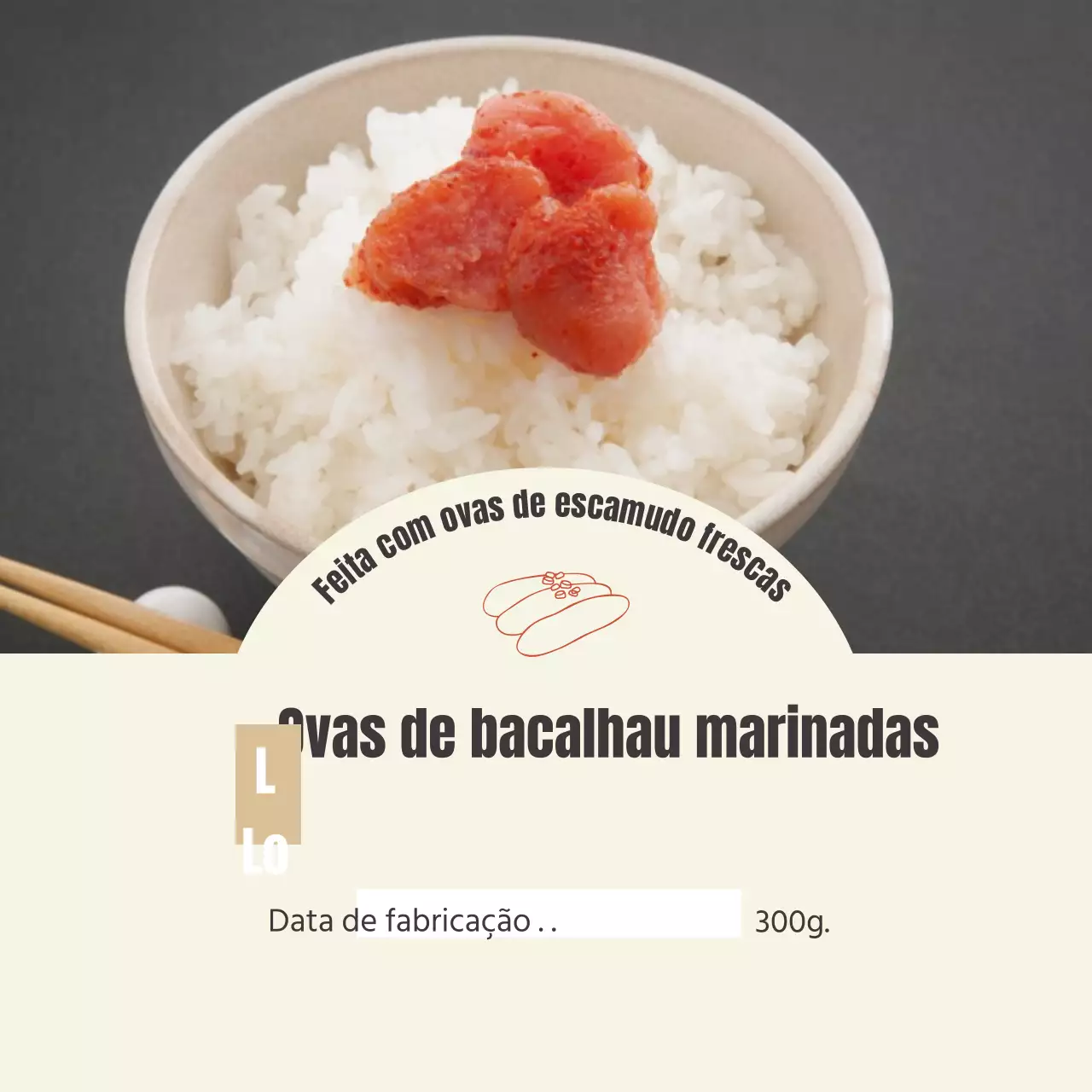 Pauzinhos de ovas de polvo