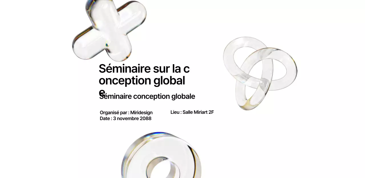 Un séminaire coloré, simple et moderne