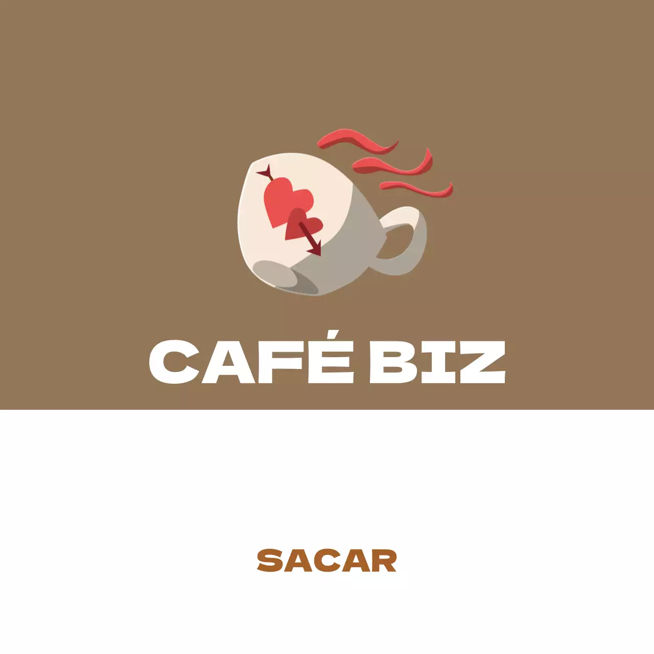 Ilustración sencilla en ocre