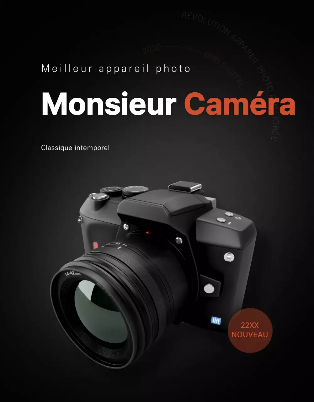 Page de détails de l'appareil photo