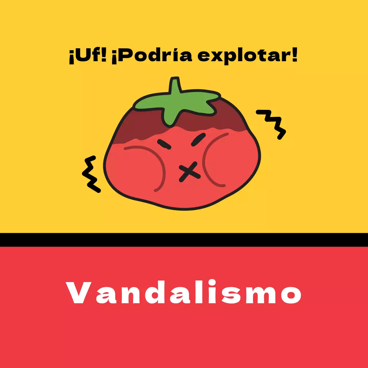 Adhesivo cuadrado de envío