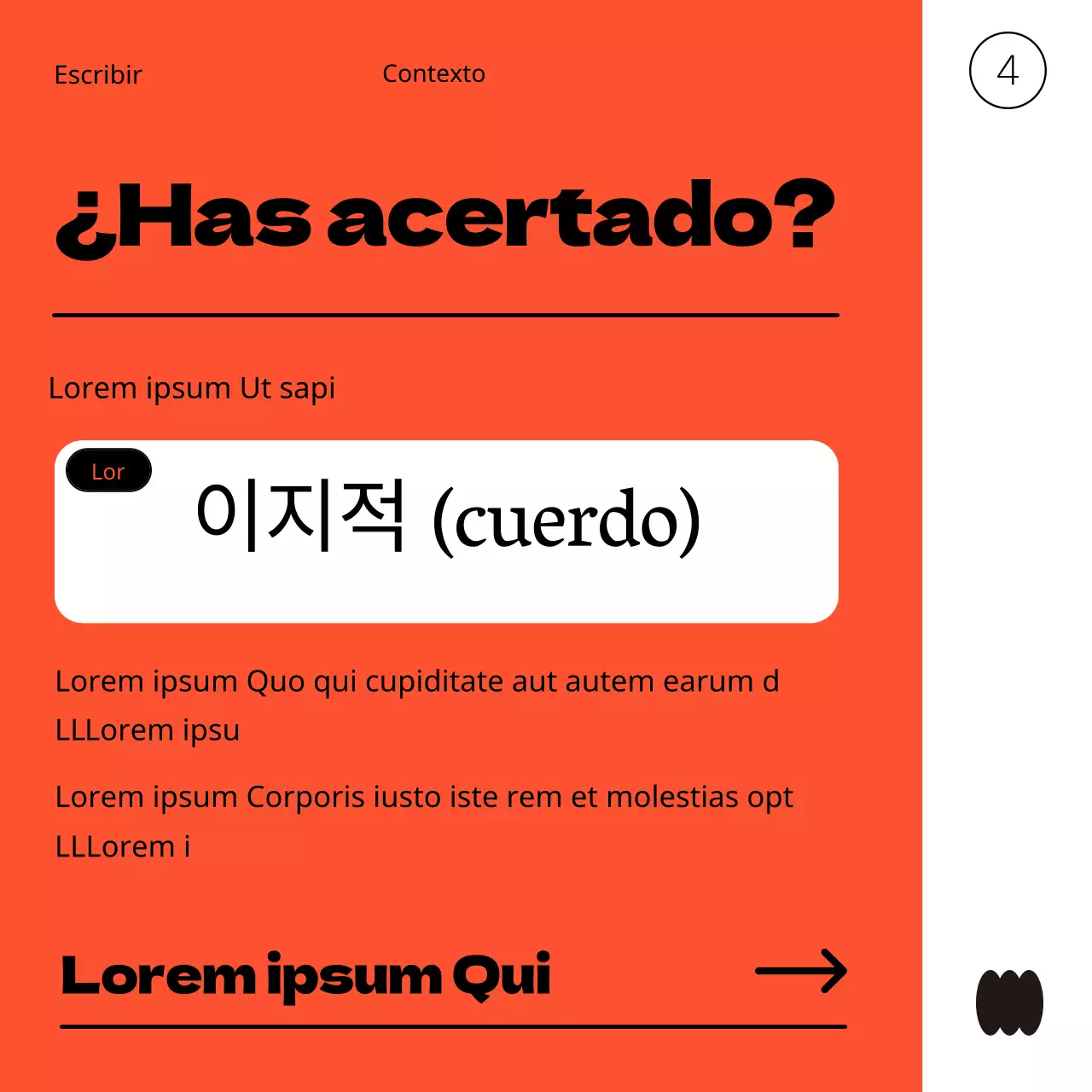 Una guía sencilla, naranja y roja, de información edu-escolar