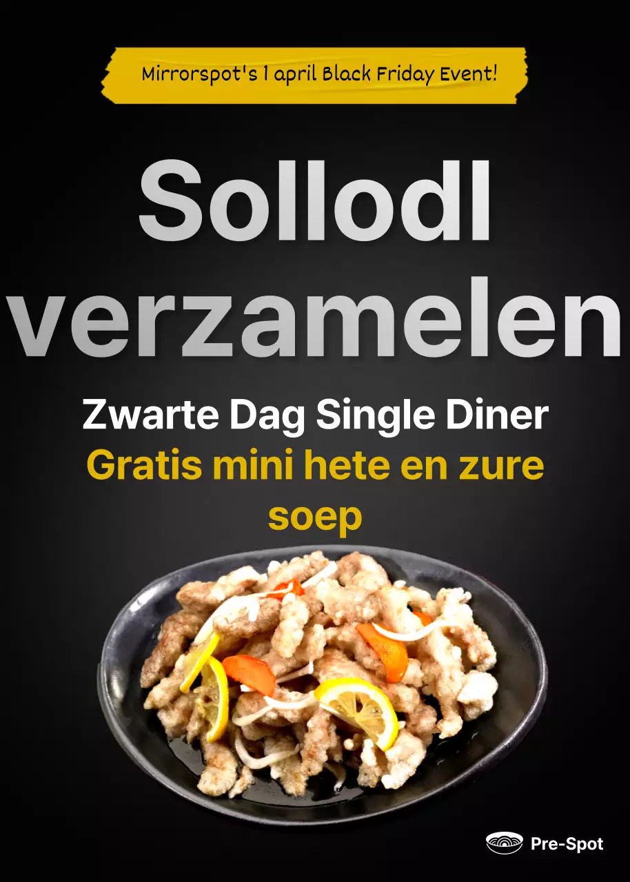 Zwarte Dag Chinees op 1 april bij Black Concept