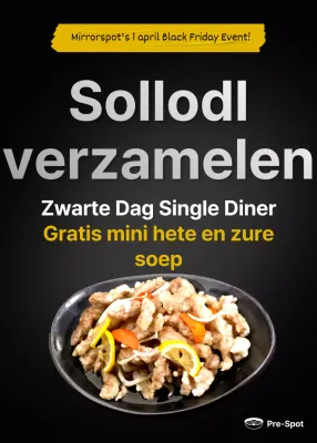 Zwarte Dag Chinees op 1 april bij Black Concept