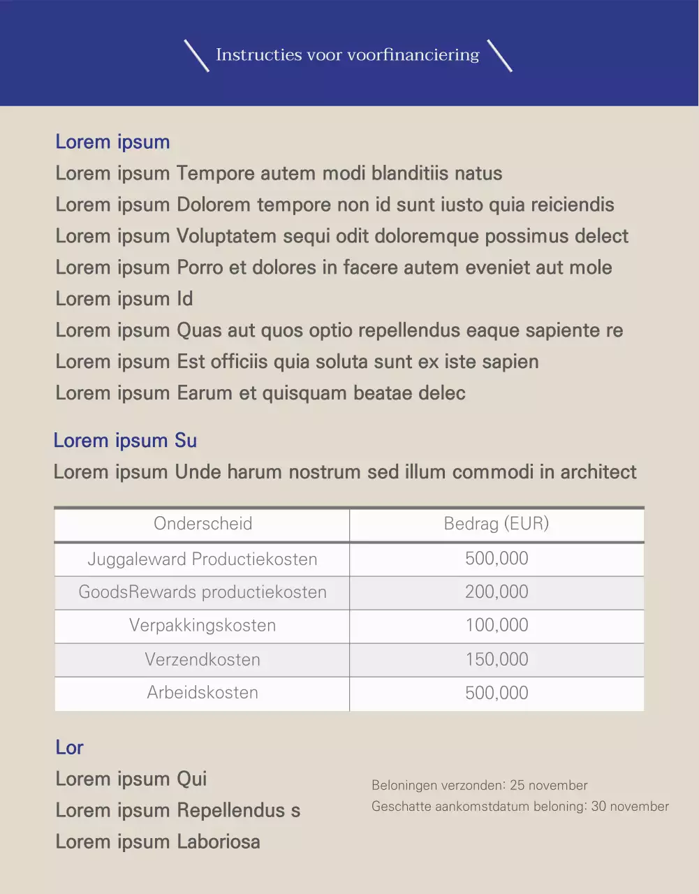 Ingetogen eetstokjes financiering in marine en beige