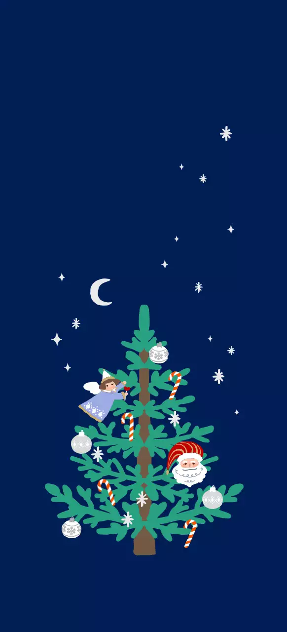 グリーン色のかわいいイラスト風クリスマスオーナメントホリデーパーソナライズグッズ用