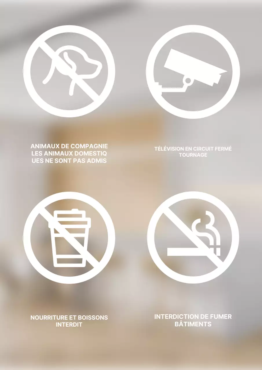 Pictogramme blanc simple Sticker de lettrage