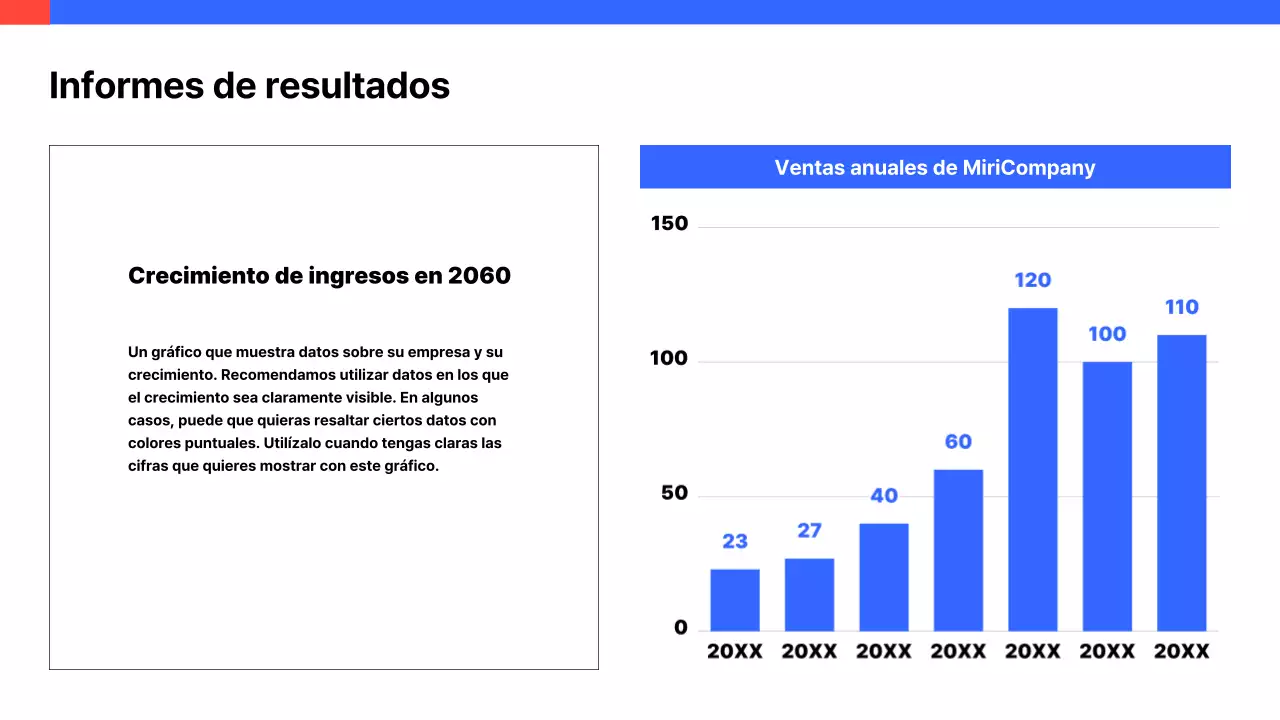 Un sencillo cuadro de mando en blanco y azul