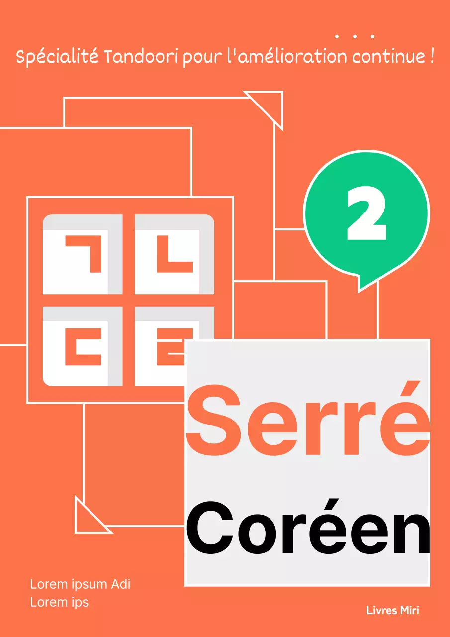 Problème de langue secondaire avec le concept d'empilement de carrés orange