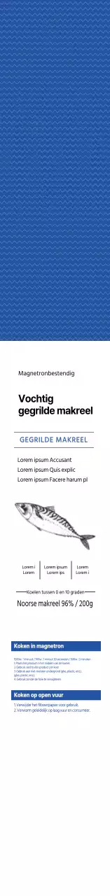 Gegrilde blauwe makreel