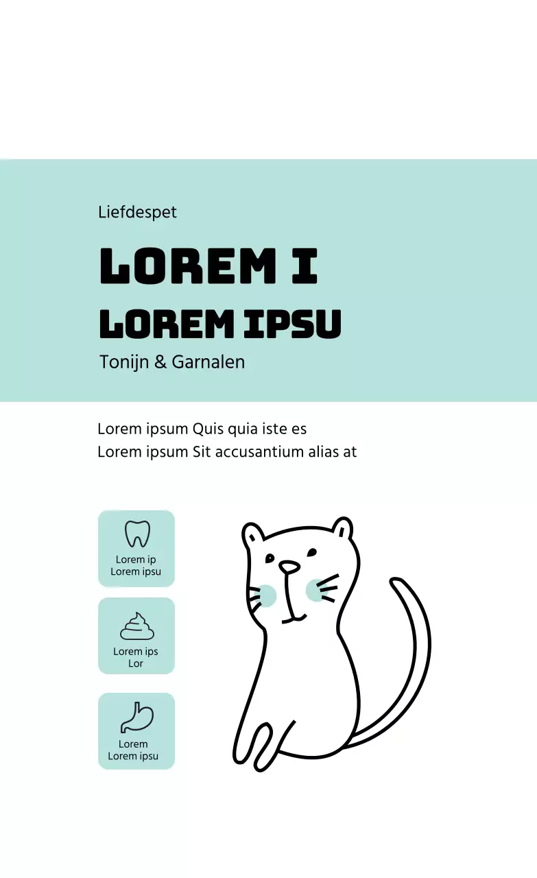 lichtblauwe illustratie pictogram netjes huisdier label