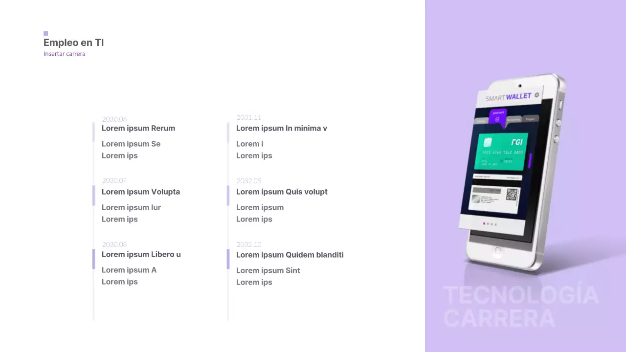 Cartera sencilla con degradado malva