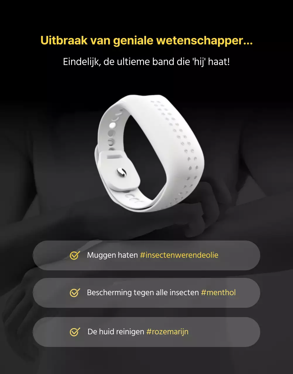 Producten tegen muggen promoten met een donkere, filmposterachtige uitstraling