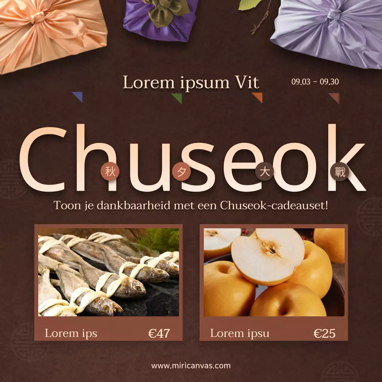 Chuseok Geschenkenwedstrijd
